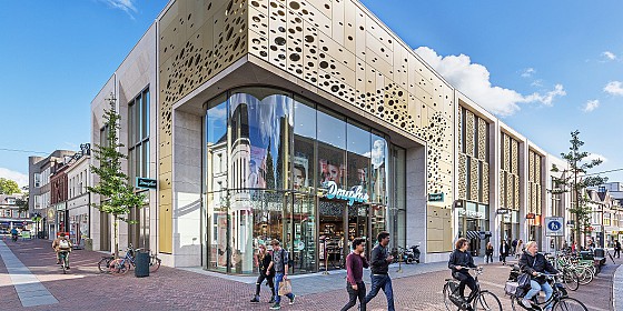 Oude Hema-winkel aan de Kalanderstraat in Enschede volledig herontwikkeld