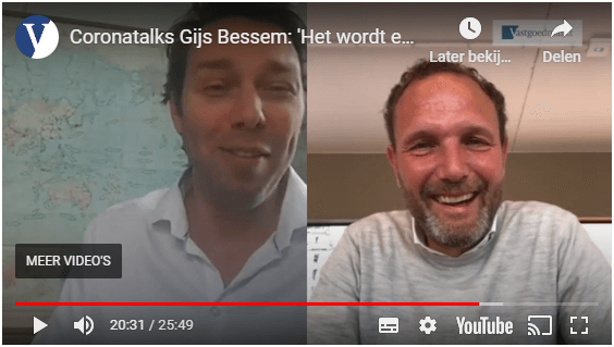 Coronatalks Gijs Bessem: ‘Het wordt een hele hete zomer’